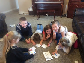 Piano Students playing Piano Group Lesson Game Interval Bingo