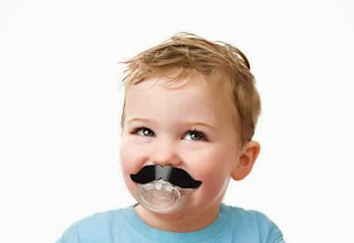 Gambar bayi lucu pakai kumis 5