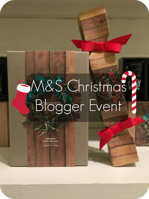 m&s christmas beauty blogger event