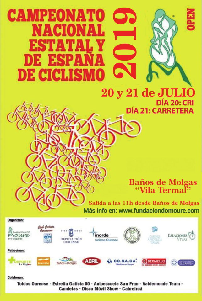 Campeonato de España de Ciclismo "OPEN" - Baños de Molgas 20 y 21 de Julio de 2019