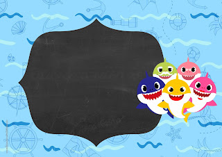 Baby Shark: Invitaciones para Imprimir Gratis.