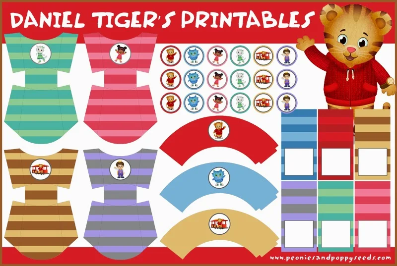 Free Printable Daniel Tiger´s Neighborhood Kit. 