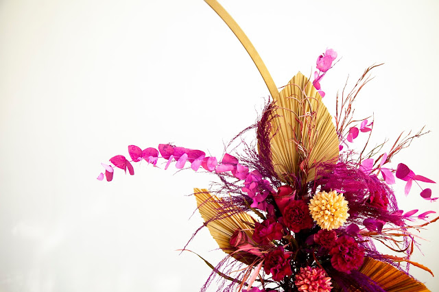 pink flowers circular bridal flower backdrop periwinkle flowers toronto