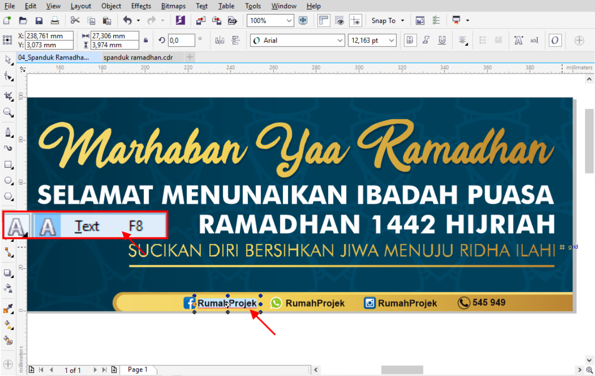  Download  Template Desain  Spanduk  Ramadhan  CDR Gratis  