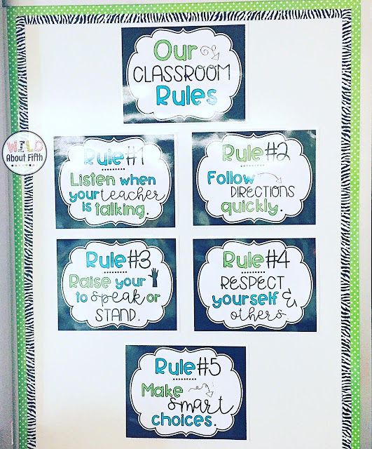 Whole Brain Teaching classroom rules posters