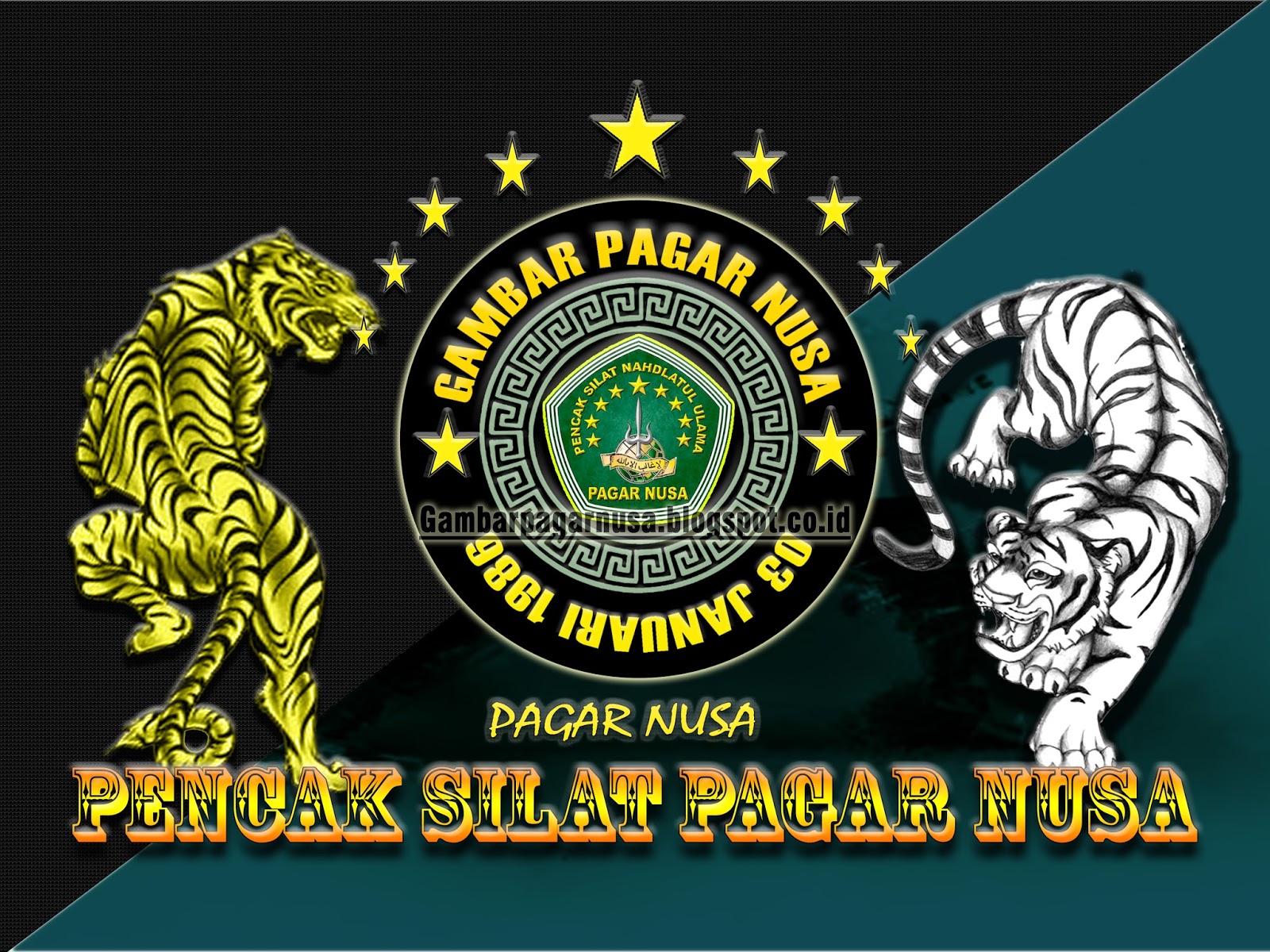  Gambar Pagar Nusa  Harimau Badak Banten GAMBAR  PAGAR  