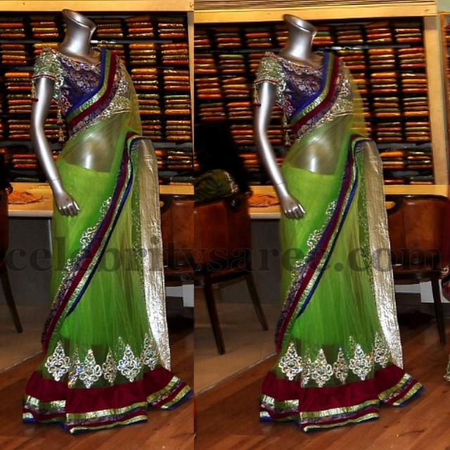 Lehenga Saree with Benaras Blouse