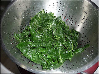 blanched swiss chard