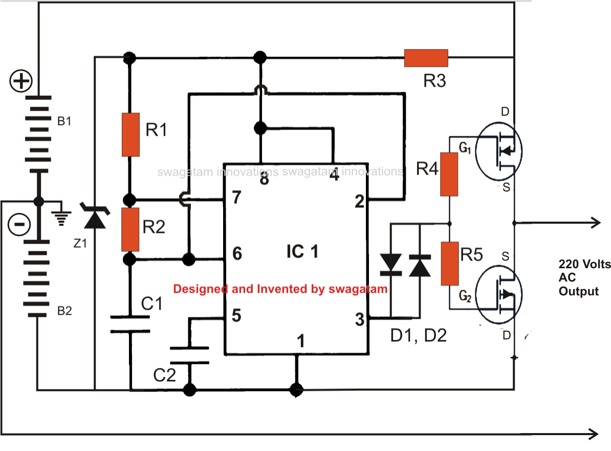 Solar Panel Inverter Circuit Diagram