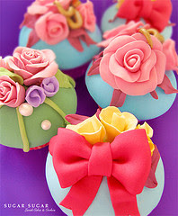 Flower cupcake