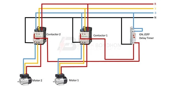 On-Off Delay Timer Connection