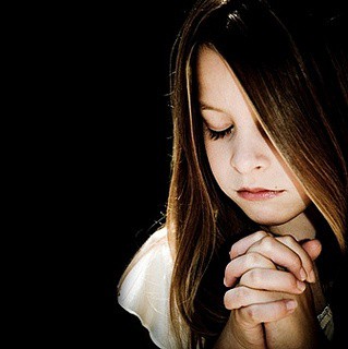 A christian during prayer