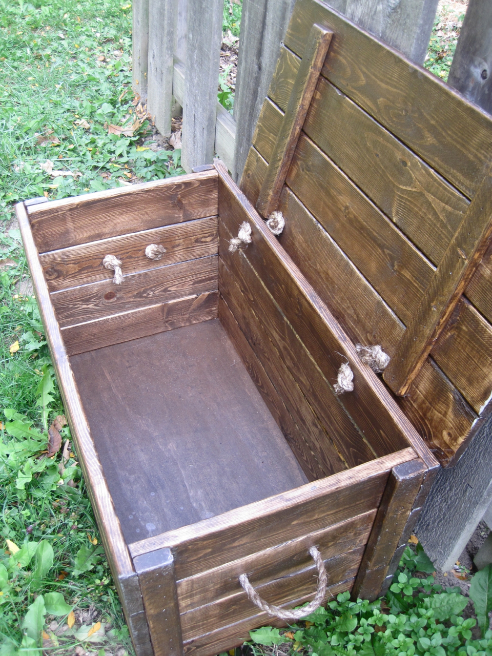 The Project Lady: Wood Storage Chest - Make your own!