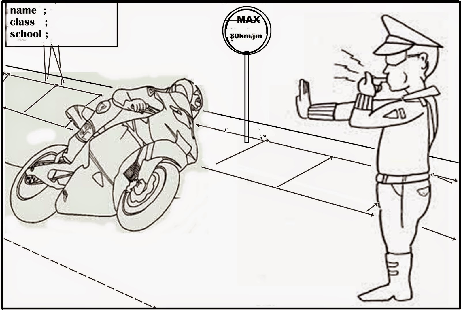Koleksi Gambar Polisi Sedang Mengatur