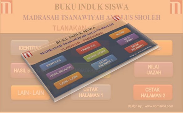 Aplikasi Buku Induk Siswa SMP MTs Format Excel