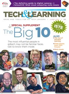 Tech & Learning. Ideas and tools for ED Tech leaders 31-11 - June 2011 | ISSN 1053-6728 | TRUE PDF | Mensile | Professionisti | Tecnologia | Educazione
For over three decades, Tech & Learning has remained the premier publication and leading resource for education technology professionals responsible for implementing and purchasing technology products in K-12 districts and schools. Our team of award-winning editors and an advisory board of top industry experts provide an inside look at issues, trends, products, and strategies pertinent to the role of all educators –including state-level education decision makers, superintendents, principals, technology coordinators, and lead teachers.