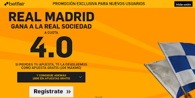 betfair Real Madrid gana Real Sociedad supercuota 4 Liga 30 diciembre