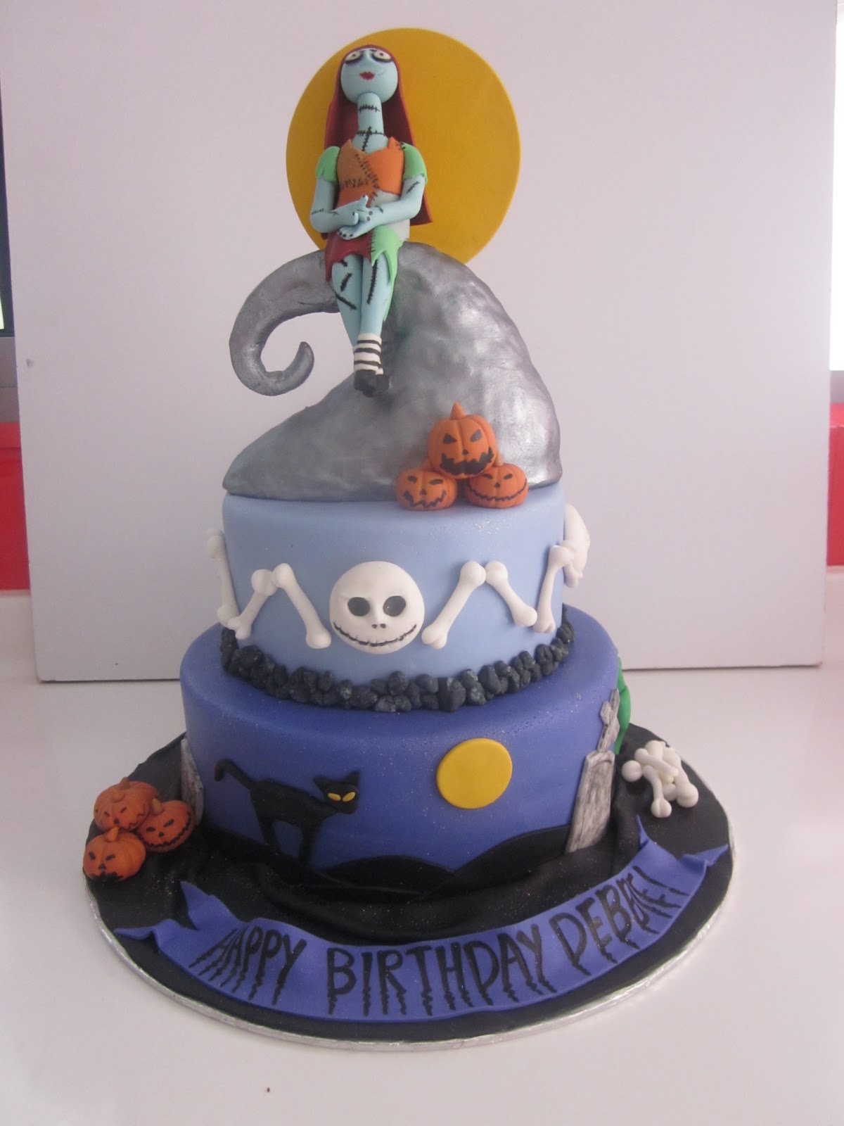 Celebrate with Cake!: Nightmare Before Christmas 2 tier Cake