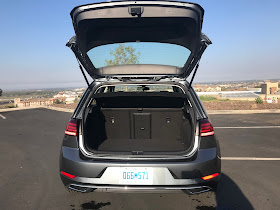 Hatch open on 2020 Volkswagen Golf TSI