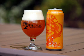 A delicious mango-y can of Tree House Julius IPA!