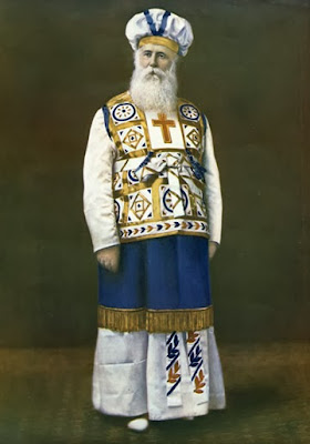 ohn Alexander Dowie in his robes as Elijah the Restorer, c. 1904