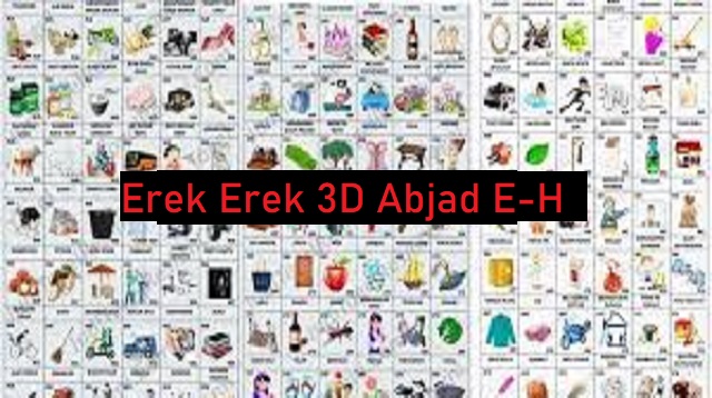 Erek Erek 3D Abjad