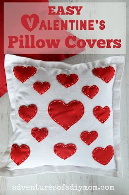Easy Valentine's Throw Pillow Covers