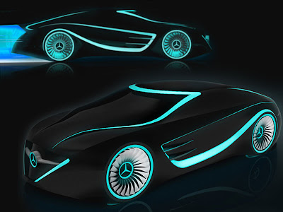 Mercedes Benz Concept Car Blackbird Tron Legacy