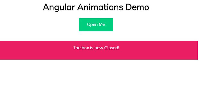 Angular 8/9 Animations