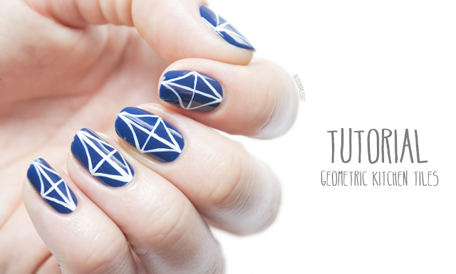 geometric nail art tutorial