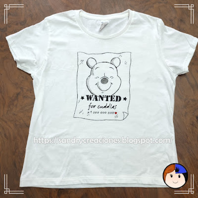 Camiseta decorada Winnie The Pooh 1