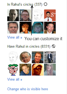 Manage how others can see your circle on Google+