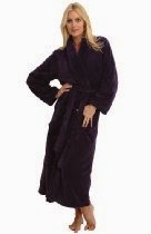 <br />Del Rossa Women's Fleece Full Length Shawl Collar Bathrobe Robe