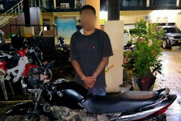 Polres Jayapura Ringkus Seorang Pria Penadah Motor Curian yang Hendak Transaksi Ganja