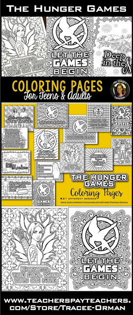 Hunger Games Lessons Hunger Games Coloring Book Pages For Teens And Adults