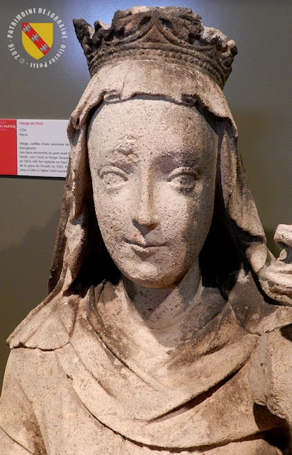 PONT-A-MOUSSON (54) - Musée au Fil du Papier : Vierge du Pont (1729)