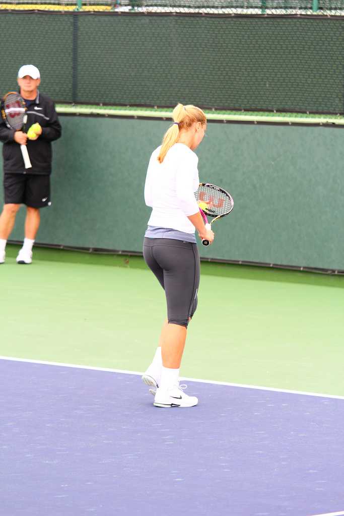 Sabine Lisicki's Hot Buttom Legs upskirt at Indian Wells 2012