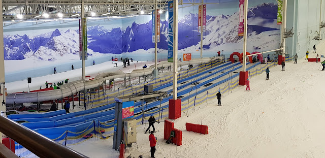 Chill Factore layout with beginner slopes luge snow play ski lift and ski slope