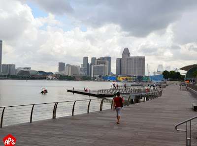 A Long Walk Way to Marina Bay Sands