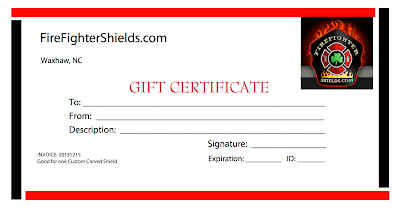 Gift Certificate From FireFighterShields.com