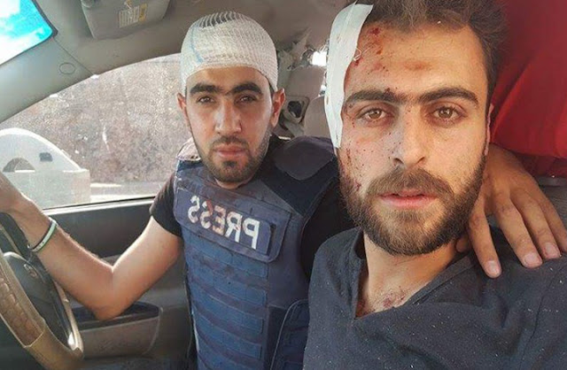العبد الله والعيسى قبل يومين من استهدافهما بعبوة ناسفة في حلب 