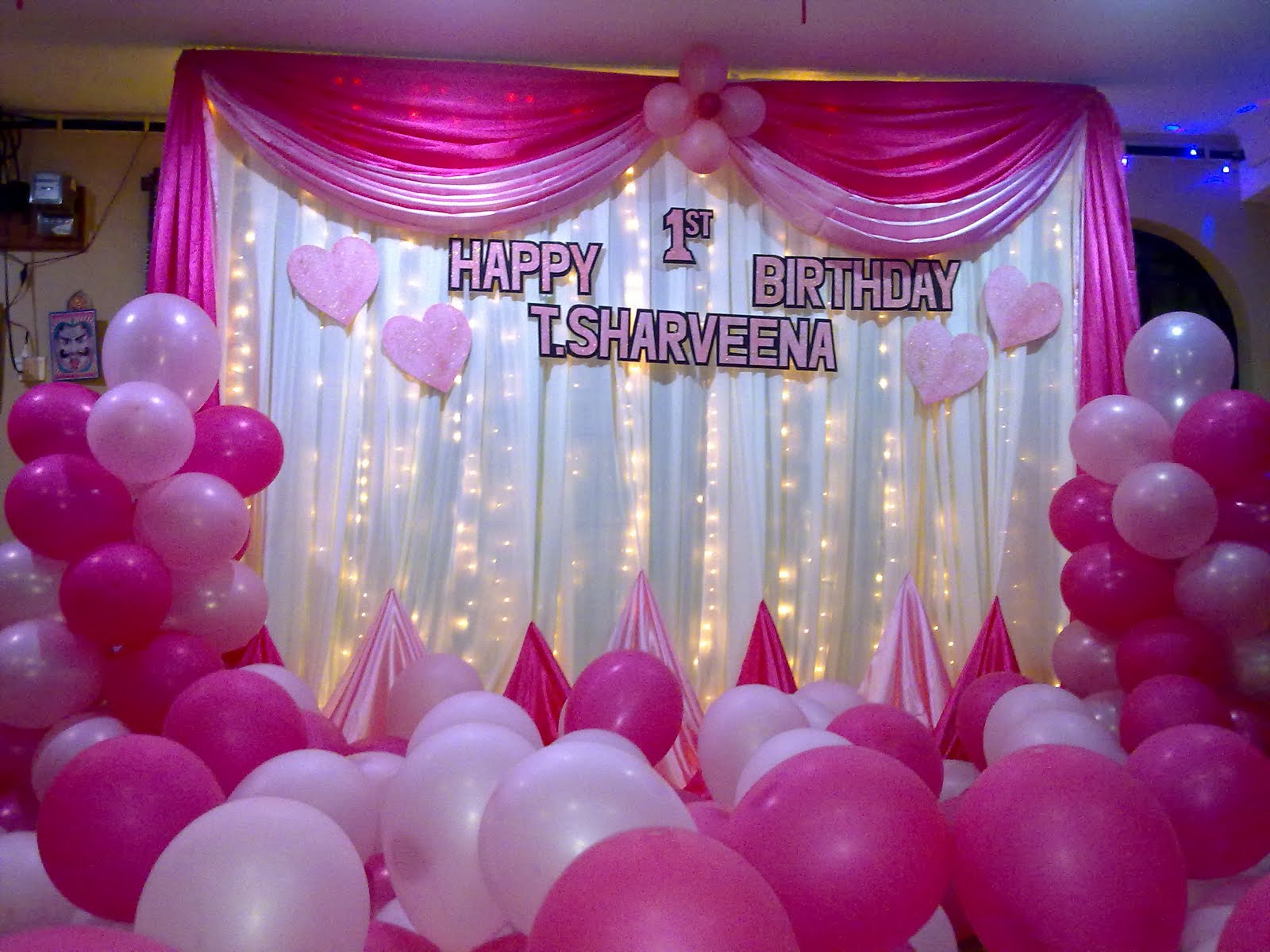 Raags Management Services 1st Birthday  deco