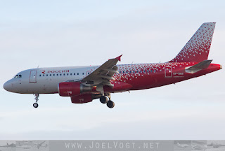 Airbus A319 of Rossiya Airlines at Geneva, Switzerland