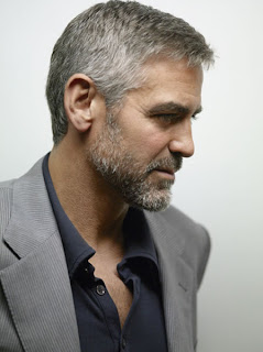 photo painting george clooney