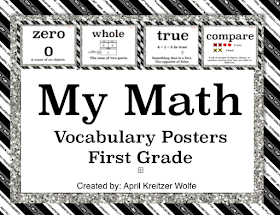 Photo of My Math Vocabulary Posters