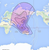 Footprint Map ChinaSat 6A at 125.0°E