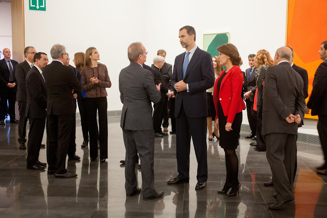 Queen Letizia of Spain attends the opening of the Navarra University Museum 