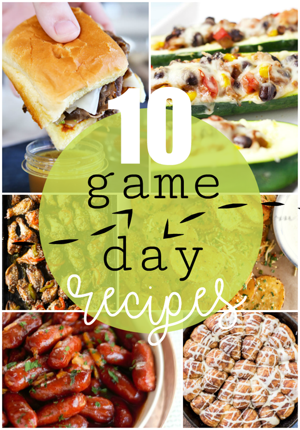 10 Game Day Recipes at GingerSnapCrafts.com #recipes #yummy