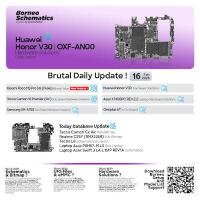 Huawei Honor V30 part of Daily Update Borneo Schematics