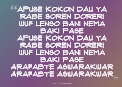 anak sudah mengenal dan terbiasa menyanyikan lagu ini Jawaban Lagu Apuse Berasal Dari Daerah?